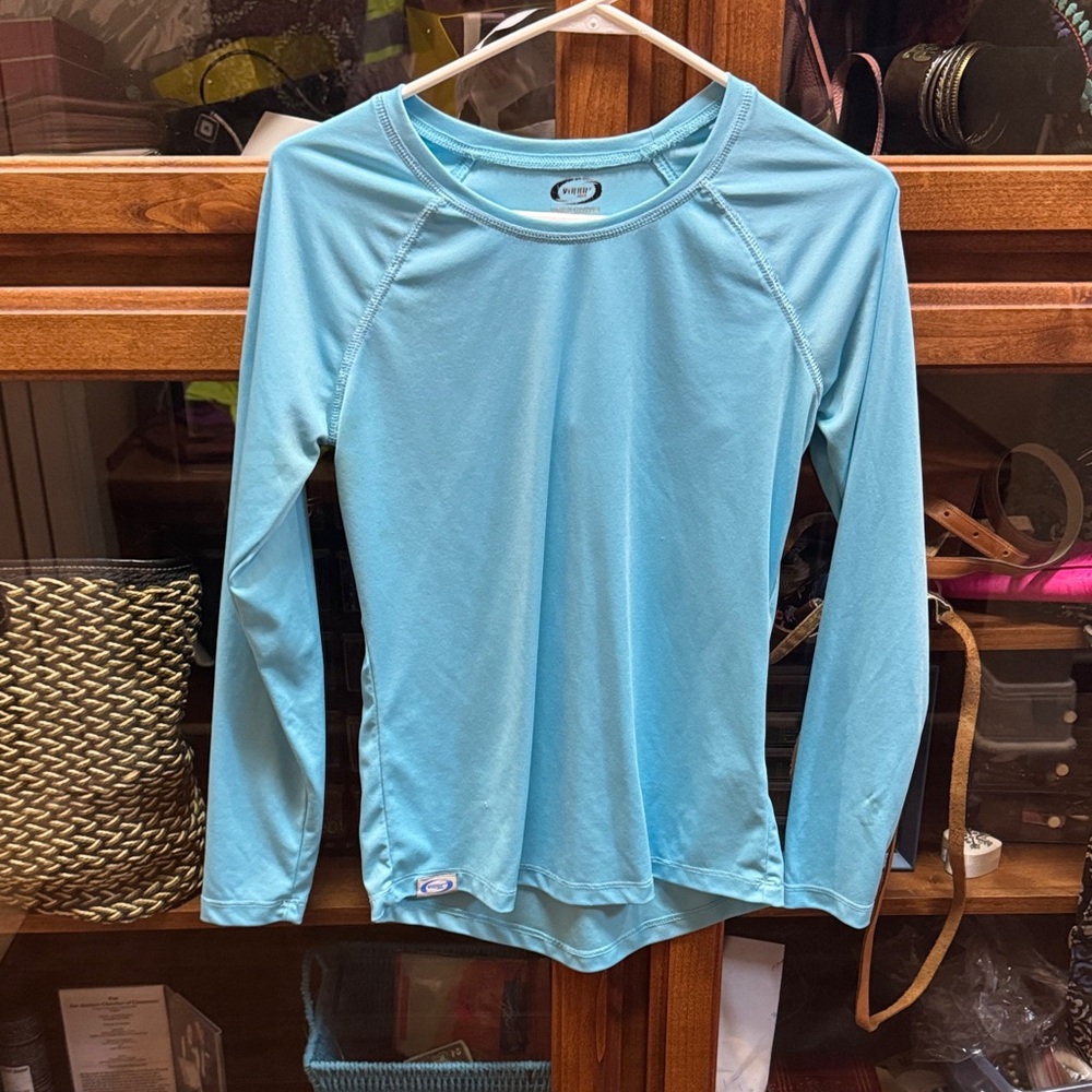 Vapor Apparel Light Blue Long Sleeve Shirt